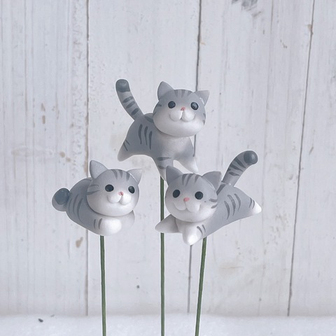 サバトラ猫 3本入りの画像